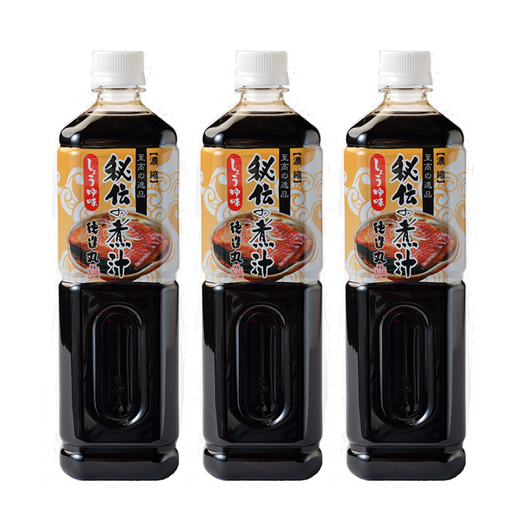 【楽天市場】秘伝の煮汁 しょうゆ味 1000ml×3本 徳造丸 煮物 煮付け