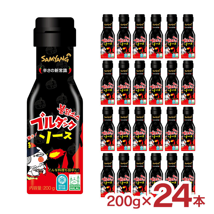 【5/23 20:00～5/27 9:59 エントリーでP5倍】調味料 ソース ブルダックソース 200g 24本 1ケース 韓国 料理 辛い 辛旨 からあげ チャーハン キンパ 三養ジャパン 送料無料