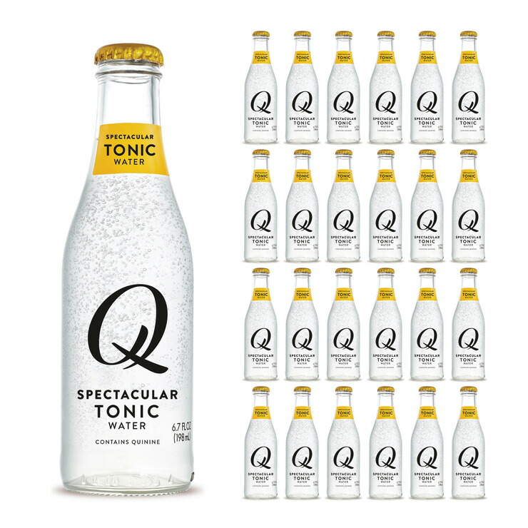 【楽天市場】Q トニックウォーター 198ml 24本 強炭酸 炭酸飲料 割り剤 CFC シーエフシージャパン 送料無料 取り寄せ品：東京酒粋