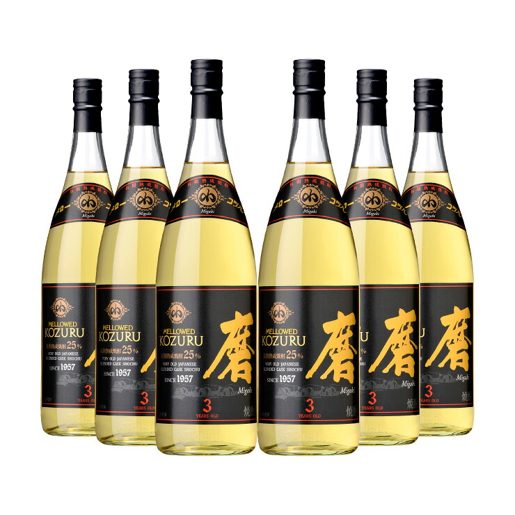 【4/4 20:00～4/10 1:59 エントリーでP10倍】小正醸造 メローコヅル 磨 25度 1800ml 6本 長期貯蔵焼酎 米焼酎・麦焼酎ブレンド 取り寄せ品 送料無料