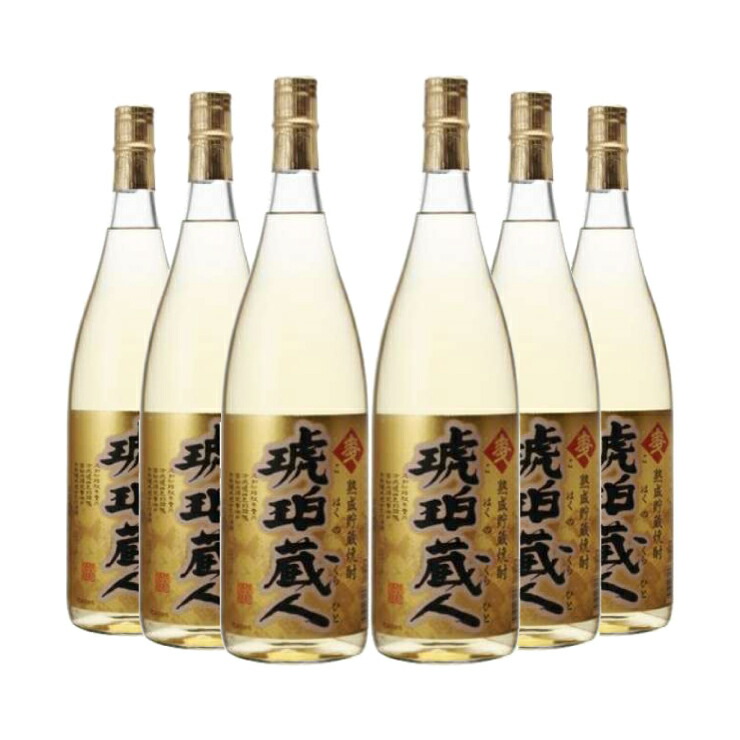 【5のつく日はポイント5倍】若松酒造 琥珀蔵人 25度 1800ml 6本 1ケース 取り寄せ品 送料無料 10,692円