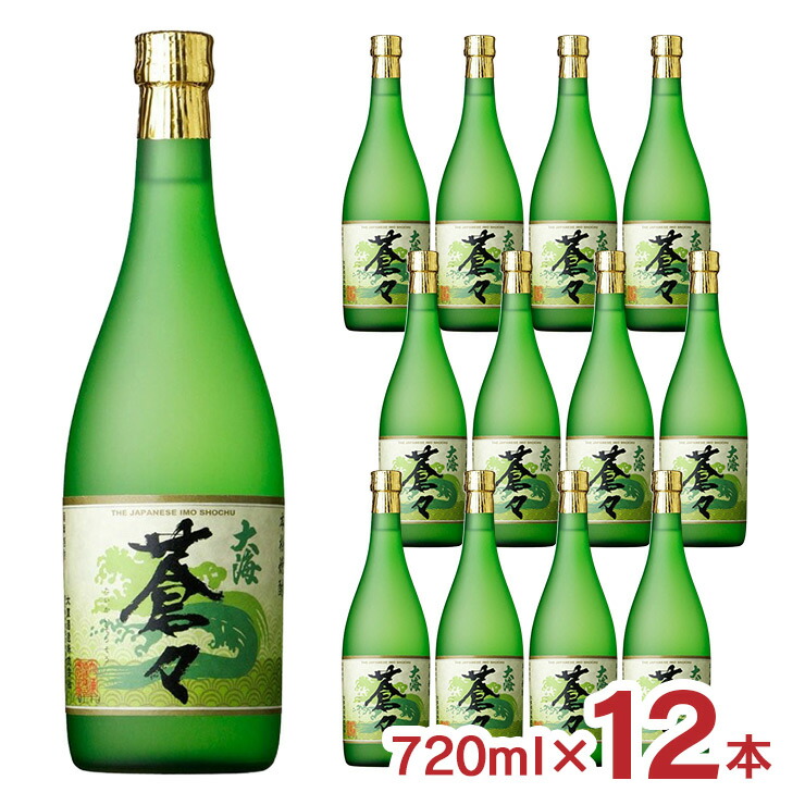 【4/4 20:00～4/10 1:59 エントリーでP10倍】焼酎 芋焼酎 大海酒造 乙25゜ 大海蒼々 芋 720ml 12本 鹿児島県 本格焼酎 白麹 送料無料