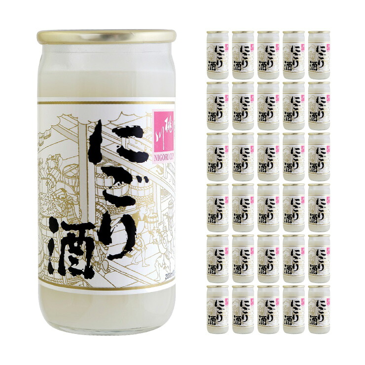 【4/4 20:00～4/10 1:59 エントリーでP10倍】桃川 にごり酒 カップ 200ml 30本 1ケース 取り寄せ品 送料無料