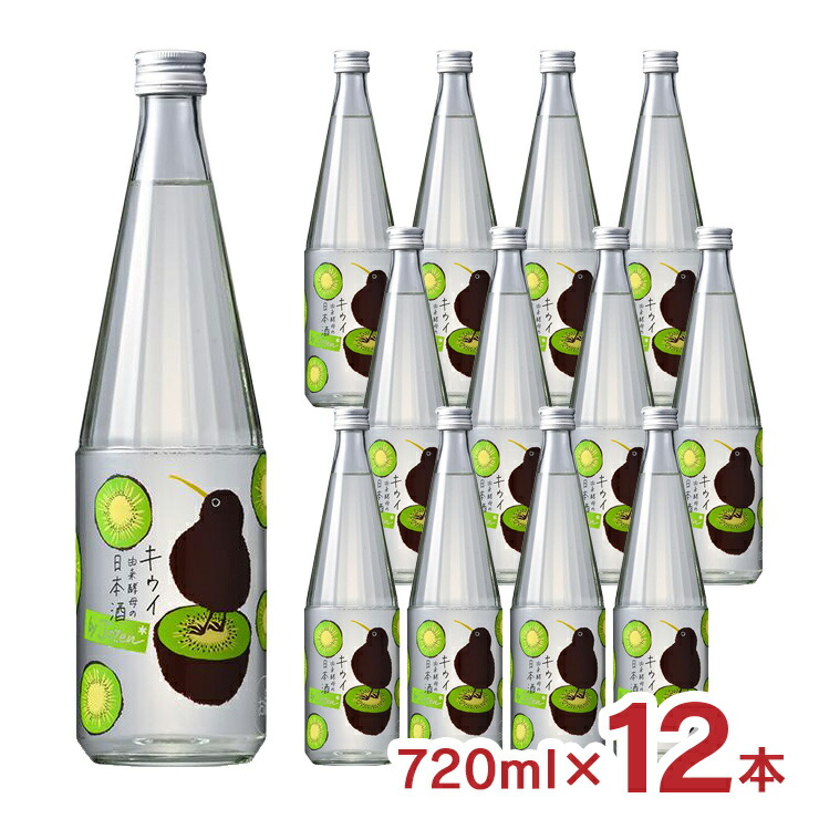 日本酒 白瀧酒造 上善如水 キウイ由来酵母 by jozen 純米 720ml 12本 低アルコール デザート 可愛い フルーティ キウイ 送料無料