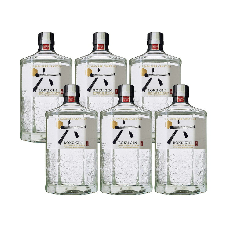 62%OFF!】 サントリー ジャパニーズクラフトジン 六 ROKU 700ml 47度 700ml×6本 1ケース fucoa.cl