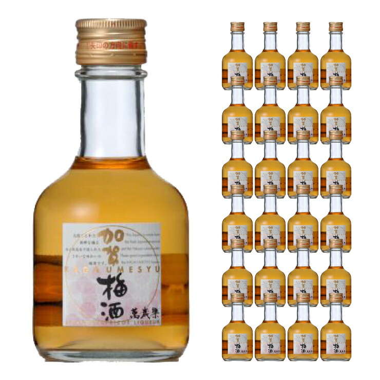 【7/19 20:00~7/26 1:59 エントリーでP5倍】小堀酒造店 萬歳楽 加賀梅酒 180ml 24本 梅酒 取り寄せ品 送料無料|東京酒粋