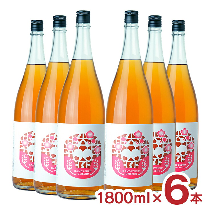 【7/19 20:00~7/26 1:59 エントリーでP5倍】梅酒 純米酒仕込 梅酒 1800ml 6本 甘口 瓶 賀茂鶴酒造 広島 送料無料|東京酒粋