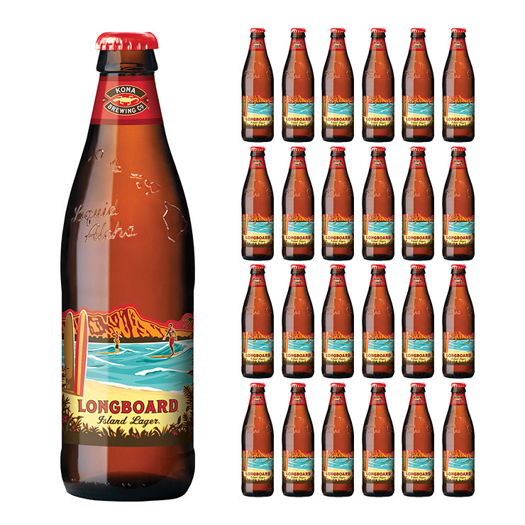 【7/19 20:00～7/26 1:59 エントリーでP5倍】ハワイ クラフト ロングボード ラガー 瓶 355ml 24本 コナビール 友和貿易 送料無料 取り寄せ品｜東京酒粋