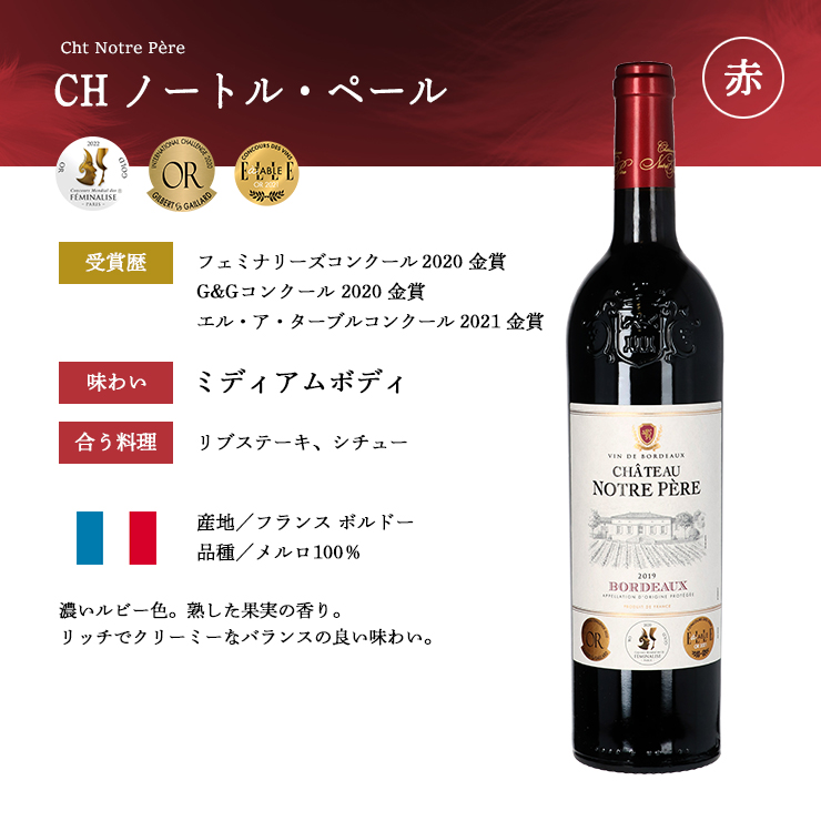 ボルドー金賞受賞ワインセット 6本セット 750ml×6本 ボルドー 赤ワイン 