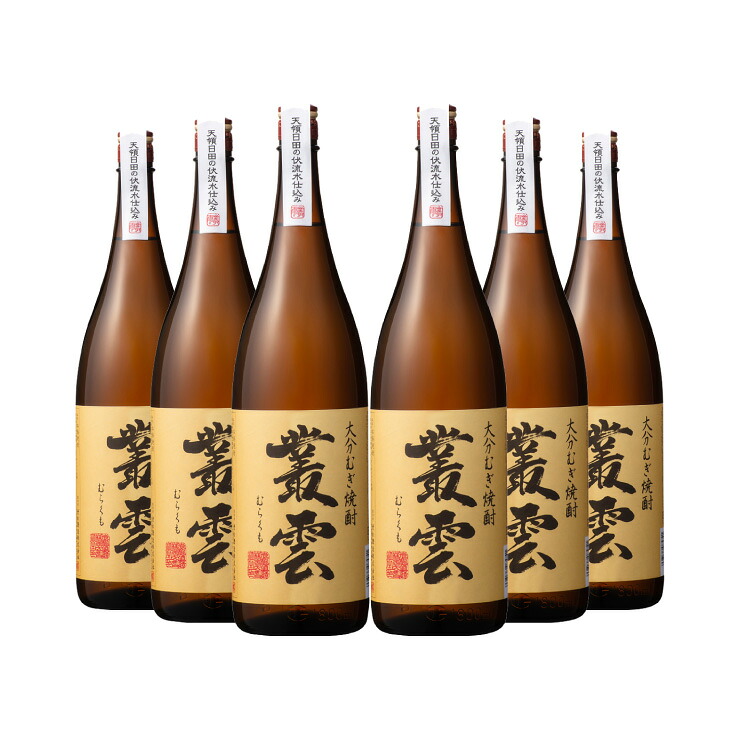 【7/19 20:00～7/26 1:59 エントリーでP5倍】日本盛 叢雲 1800ml 6本 1ケース 麦 むぎ 焼酎 取り寄せ品 送料無料｜東京酒粋