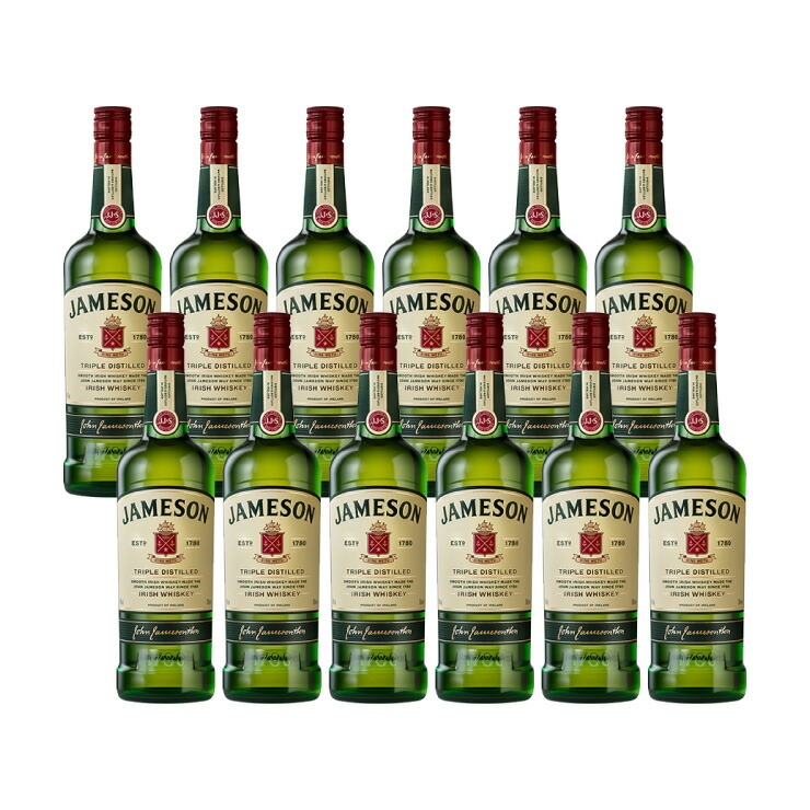 【4/4 20:00～4/10 1:59 エントリーでP10倍】ペルノリカール ジェムソン 700ml 12本 (1ケース) 取り寄せ品 送料無料
