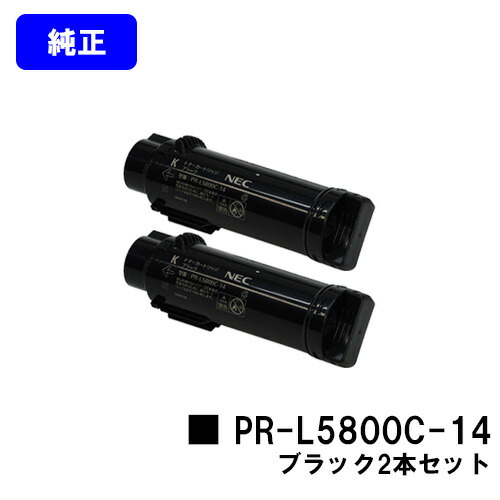 NEC トナーカートリッジ PR-L5800C-14 お買い得２本セット 純正品 【翌営業日出荷】【送料無料】 【MultiWriter 5800C】 10,930円