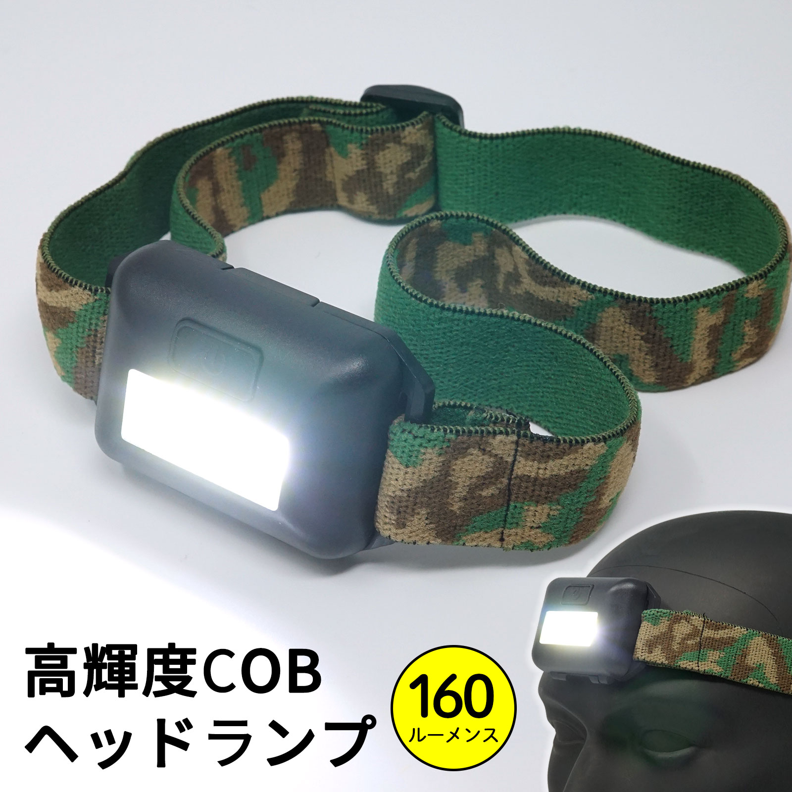 楽天市場】【スーパーSALE特価品】 防水ヘッドランプ IPX6 強力防水