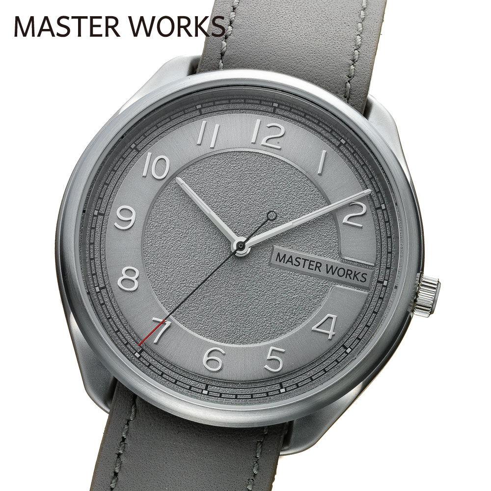 マスターワークス 腕時計 メンズ MASTER WORKS Quattro 003 MW06SU-ECGYG8 クォーツ アナログ 3針 シンプル 39mm レザーベルト 革ベルト マスターワークス クアトロ 003 メンズウォッチ 日本製