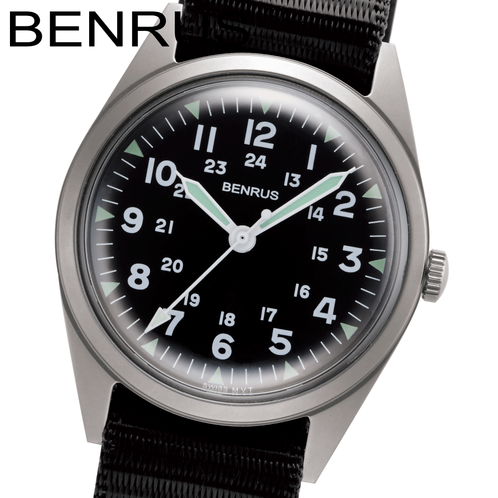 楽天市場】ベンラス ミリタリーウォッチ 腕時計 メンズ BENRUS