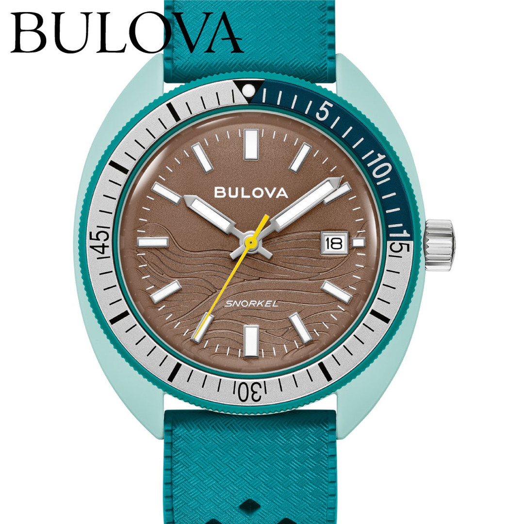 ＜2026年4月16日発売＞ブローバ 腕時計 BULOVA Archives Series Snorkel 98B446 アーカイブスシリーズ スノーケル デビルダイバー ウミガメ グリーン 30,030円