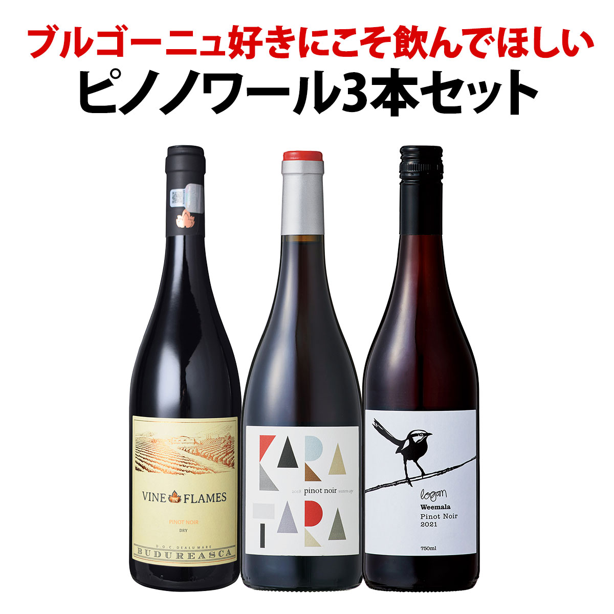 赤ワイン セット 送料無料 ブルゴーニュ 好きにこそ飲んでほしい 世界 の ピノ・ノワール 3本セット ワイン ワインセット 赤ワインセット 赤 飲み比べ ギフト プレゼント ピノノワール オーストラリア 南アフリカ