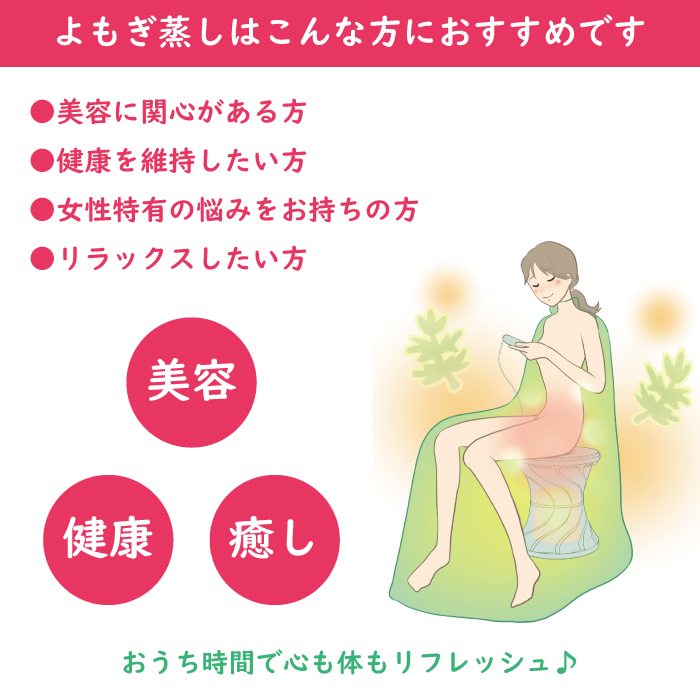 MIYAKO 電気よもぎ蒸しチェアー スターターキットハーブ蒸し