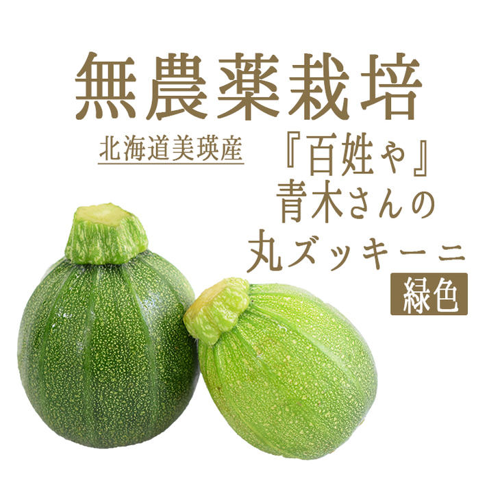 楽天市場 無農薬 丸ズッキーニ 緑 百姓や 青木さんの厳選野菜 北海道 美瑛産 1個 約150g 213 100g再計算 冷蔵品 東京468食材