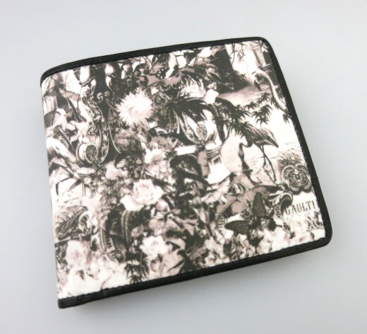 別注 Jean Paul Gaultier エデン柄折り財布 ジャンポールゴルチエ 楽園柄 90 1904 超目玉