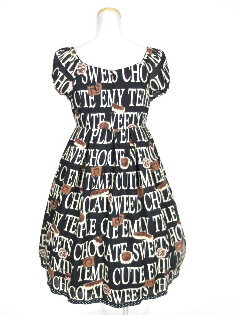 楽天市場 Emily Temple Cute ロゴ チョコプリントワンピース エミリーテンプルキュート B 2102 Tokyo Alice 楽天市場店