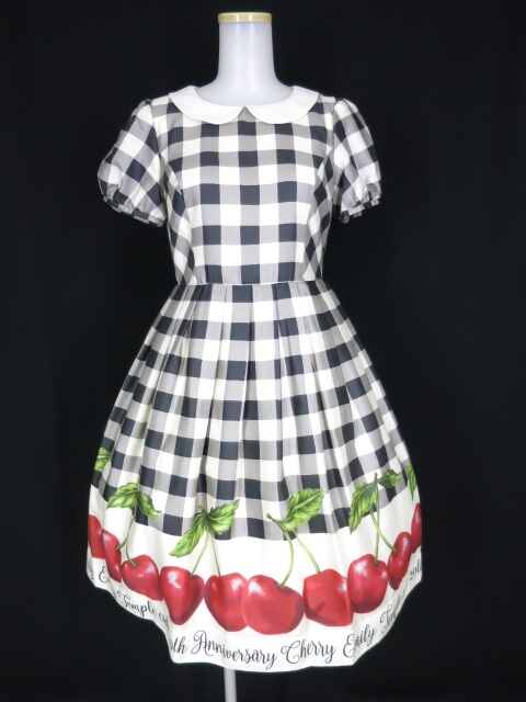 楽天市場 Emily Temple Cute アニバーサリー チェリー ワンピース エミリーテンプルキュート ギンガムチェック柄 B 2104 Tokyo Alice 楽天市場店