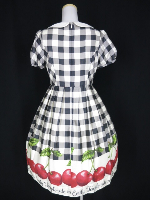 楽天市場 Emily Temple Cute アニバーサリー チェリー ワンピース エミリーテンプルキュート ギンガムチェック柄 B 2104 Tokyo Alice 楽天市場店