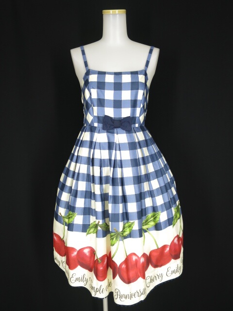 楽天市場 中古 Emily Temple Cute アニバーサリー チェリー ノースリーブワンピース エミリーテンプルキュート B 2104 Tokyo Alice 楽天市場店