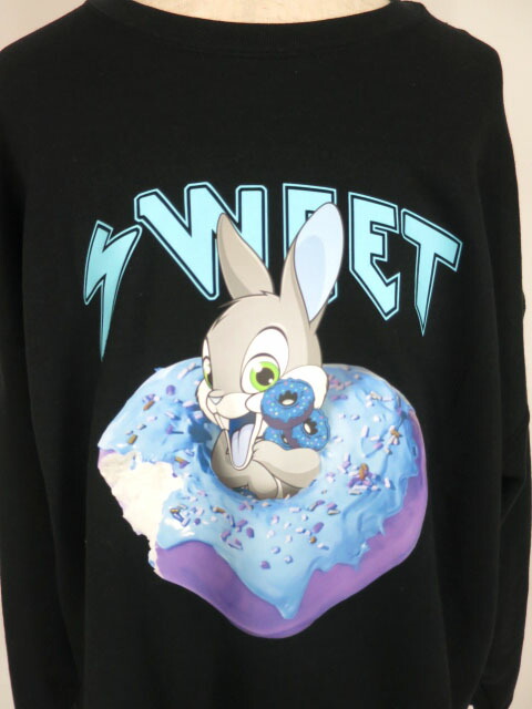 楽天市場 中古 Milk Boy Donuts スウェット トレーナー ミルクボーイ うさぎ ドーナッツ 1948 04 Tokyo Alice 楽天市場店