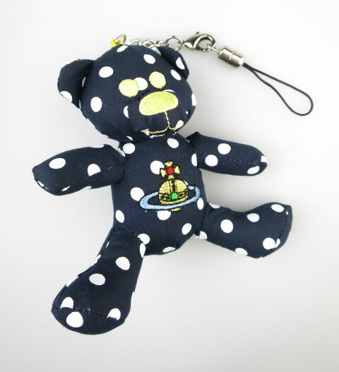楽天市場 Vivienne Westwood ドット柄テディベアぬいぐるみストラップ ヴィヴィアンウエストウッド 携帯電話 スマートフォン スマホ アクセサリー 1678 2101 Tokyo Alice 楽天市場店