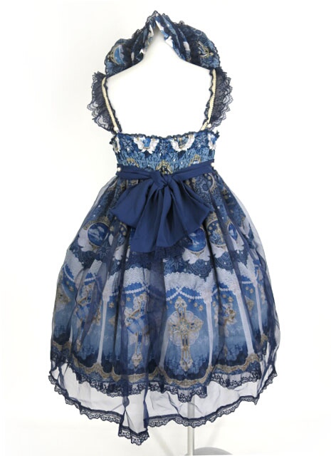 angelic pretty Celestial 紺ジャンスカ、ヘッドドレス | forext.org.br