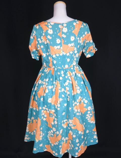 ジェーンマープル 8592 2102 Tokyo Marple Alice Jane くまマーガレット柄ワンピース 店 Jane くま マーガレット柄ワンピース