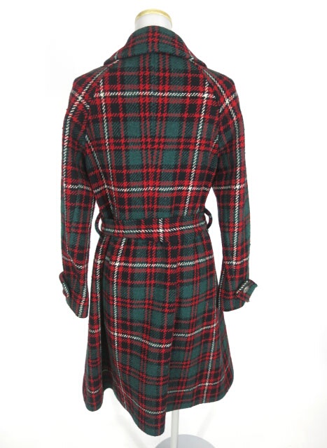 楽天市場 中古 Jane Marple タータンチェックのウールコート ジェーンマープル B39520 2103 Tokyo Alice 楽天市場店