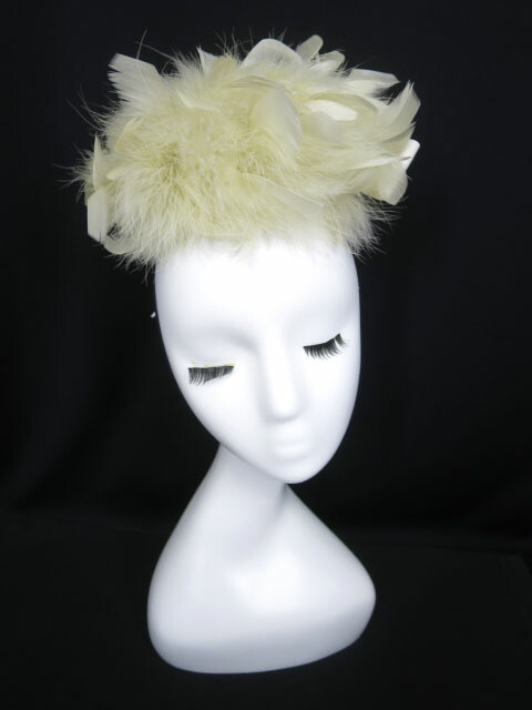 楽天市場 中古 Ca4la フェザーキャノチェ カシラ 帽子 ドレスハット B 2106 Tokyo Alice 楽天市場店