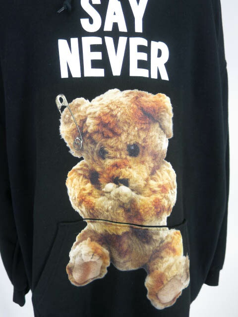 中古 Milkboy Never Say Never Hoodie パーカー 市乳ウエイター ネバーベア テディベア 熊 B 24 Surfireland Ie