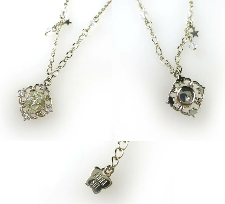 ANNA SUI ローズ ネックレス ピアス セット アナスイ B48768_2207