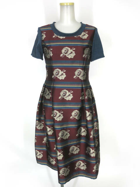 Jane Marple エンブロイダリーカラー　ワンピース　フレア　ギャザー 楽天市場】【中古】Jane Marple / レリーフエンブロイダリーカラー