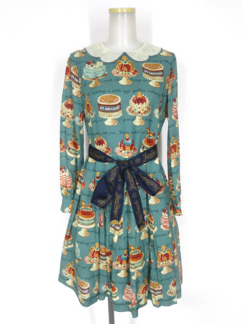 Jane Marple ブリティッシュチョコレートバーのスクエアドレス ワンピ British Chocolate Bar Square JSK by Jane Marple