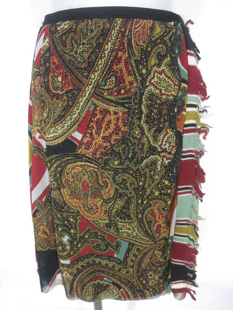 【希少】Jean Paul GAULTIEL　ひざ丈スカート　総柄　変形 希少】Jean Paul GAULTIEL ひざ丈スカート 総柄 変形 希少】Jean Paul