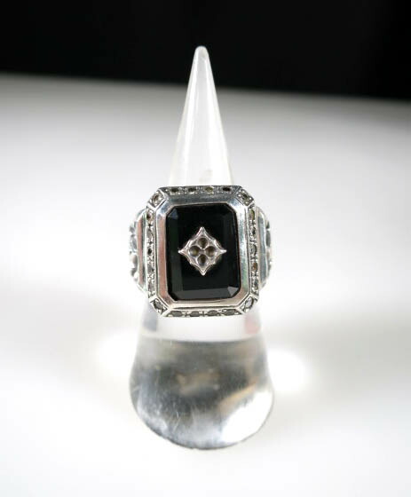 【中古】 Artemis Classic / クワトロフォイルオニキスリング アルテミスクラシック B63367_2510