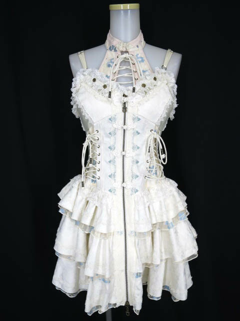 楽天市場】【中古】 OZZ ONESTE / ローズ刺繍入りビスチェワンピース