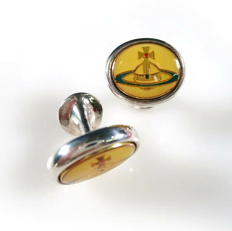 【中古】 Vivienne Westwood / エナメル オーブ ボタン カフス ヴィヴィアンウエストウッド B68085_2505