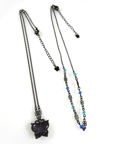 楽天市場】【中古】ANNA SUI / 2連 ネックレス アナスイ 蝶