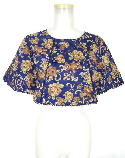 楽天市場】Moi-meme-Moitie / 燭台刺繍ニットケープ モワメーム