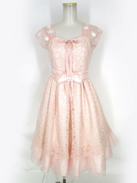 angelic pretty French Cafe胸リボンジャンパースカート French Cafe Chest Ribbon JSK by Angelic Pretty