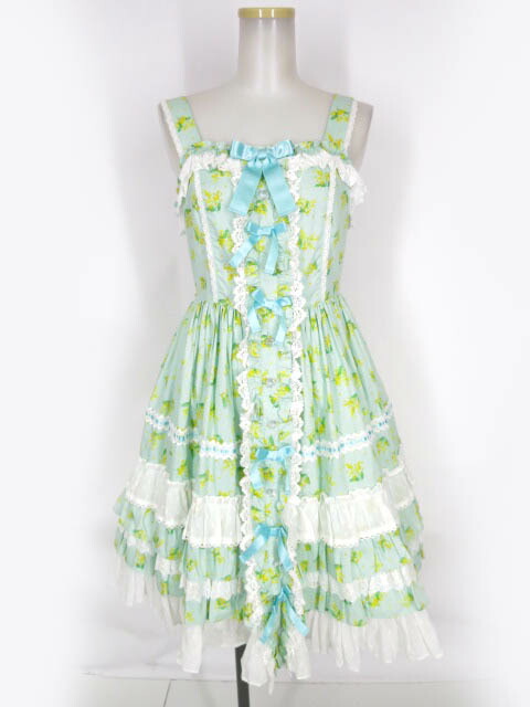 angelic pretty French Cafe胸リボンジャンパースカート 楽天市場】【中古】 Angelic Pretty / French Cafe胸リボン