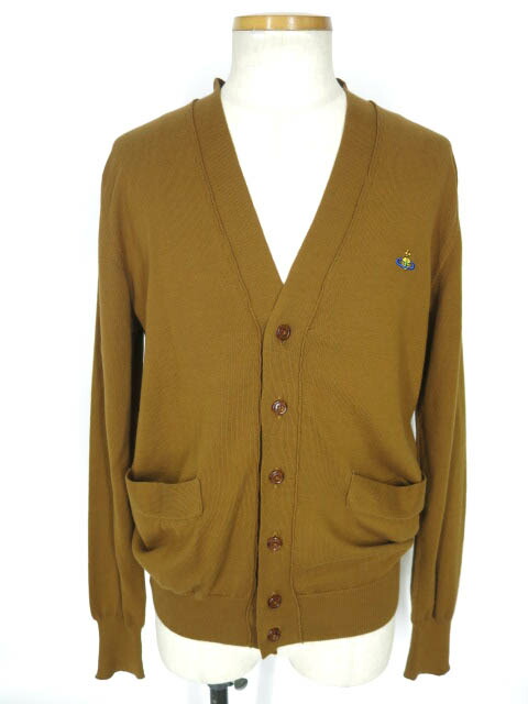 【中古】 Vivienne Westwood / オーブ刺繍ニットカーディガン ヴィヴィアンウエストウッド イタリア製 メンズ B69805_2508