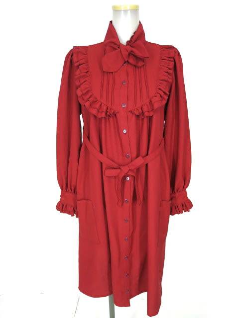 フィジカルドロップ シャーリング3段ティアードOP(ストライプ柄