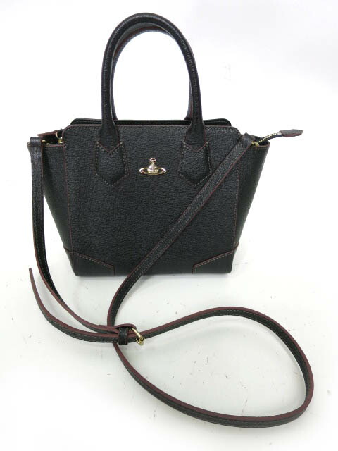 美品 ヴィヴィアンウエストウッド ロゴ型押し ハンドバッグ レザー 楽天市場】【中古】Vivienne Westwood / BAM BAM 型押しレザー