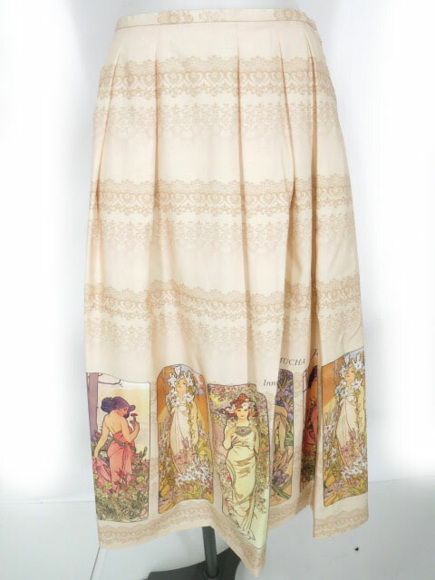 Innocent World フレアスカート 黒クリーム Innocent World フレアスカート 黒クリーム